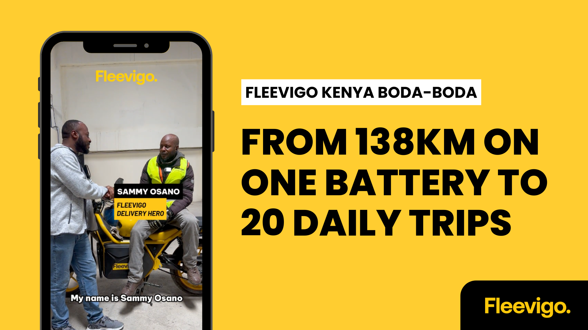 From 138KM on One Battery to 20 Daily Trips: Sami Othano’s Fleevigo Story